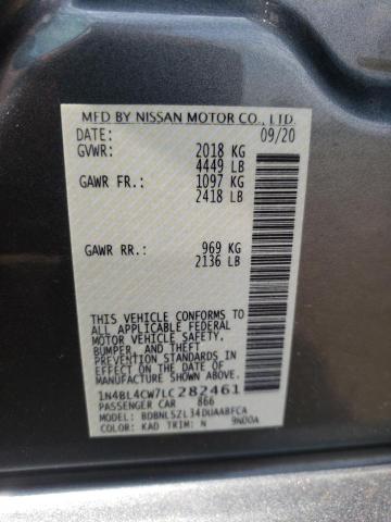 Photo 10 from auction – 2020 NISSAN ALTIMA SR with VIN 1N4BL4CW7LC282461