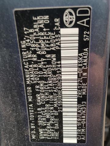 Photo 10 from auction – 2017 TOYOTA COROLLA L with VIN 2T1BURHE6HC901344