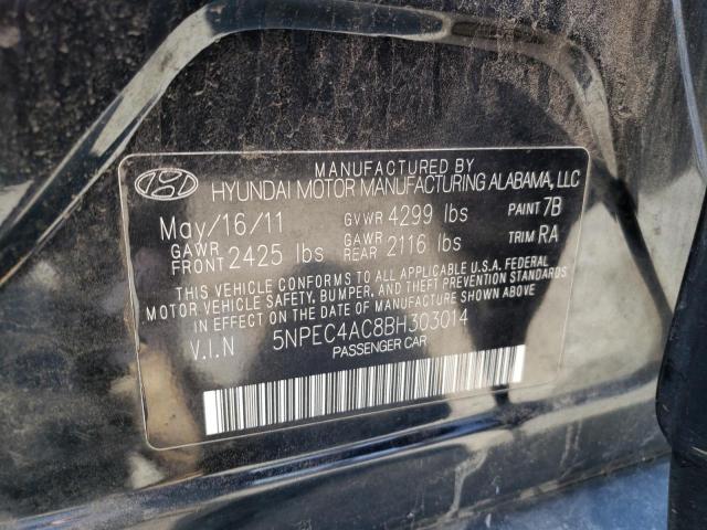 Photo 10 from auction – 2011 HYUNDAI SONATA SE with VIN 5NPEC4AC8BH303014