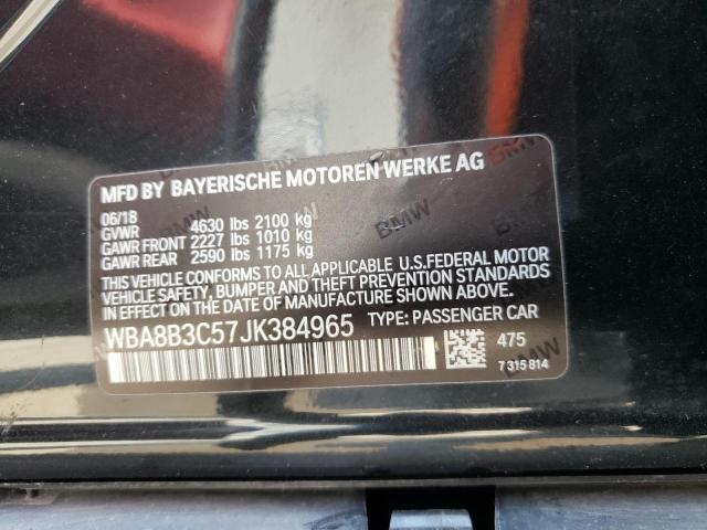 Zdjęcie 10 z aukcji – 2018 BMW 340 I z VIN WBA8B3C57JK384965