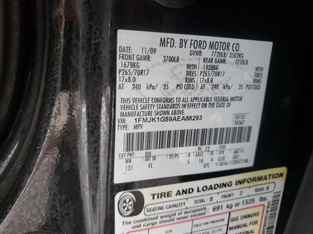 Photo 10 from auction – 2010 FORD EXPEDITION with VIN 1FMJK1G59AEA88293