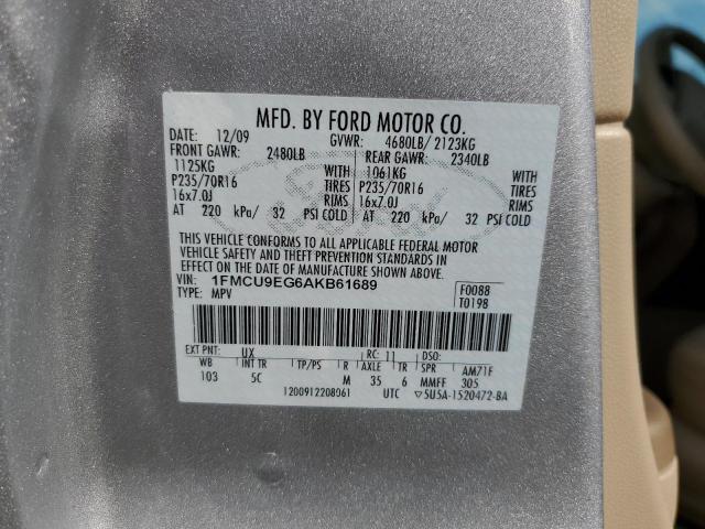 Photo 10 from auction – 2010 FORD ESCAPE LIM with VIN 1FMCU9EG6AKB61689