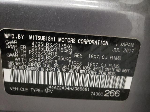 Photo 10 from auction – 2017 MITSUBISHI OUTLANDER with VIN JA4AZ2A34HZ066681