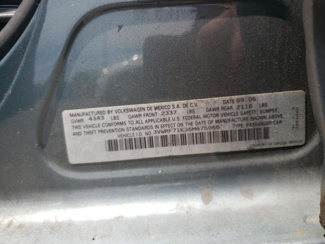 Photo 10 from auction – 2006 VOLKSWAGEN JETTA with VIN 3VWRF71K36M675066