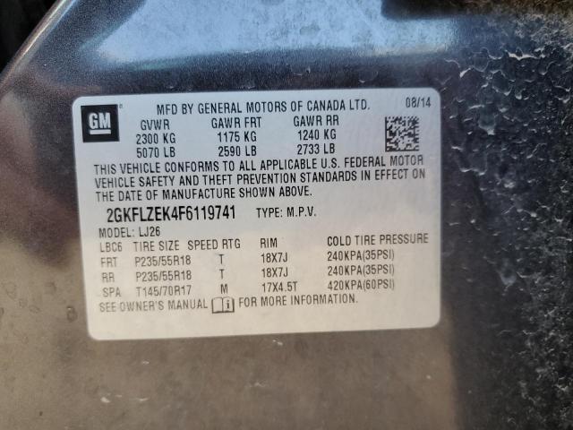 Photo 10 from auction – 2015 GMC TERRAIN DE with VIN 2GKFLZEK4F6119741