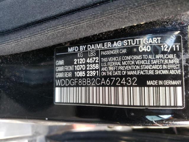 Photo 10 from auction – 2012 MERCEDES-BENZ C 300 4MAT with VIN WDDGF8BB2CA672432
