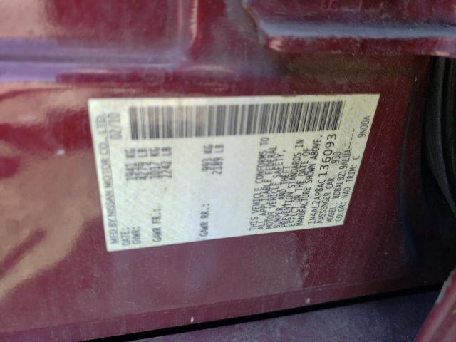 Photo 10 from auction – 2010 NISSAN ALTIMA BAS with VIN 1N4AL2AP8AC136093