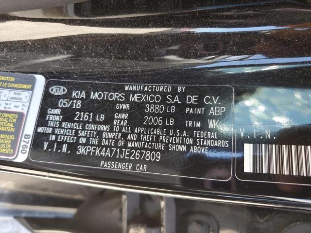 Photo 10 from auction – 2018 KIA FORTE LX with VIN 3KPFK4A71JE267809