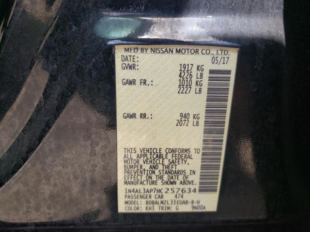 Photo 10 from auction – 2017 NISSAN ALTIMA 2.5 with VIN 1N4AL3AP7HC257634