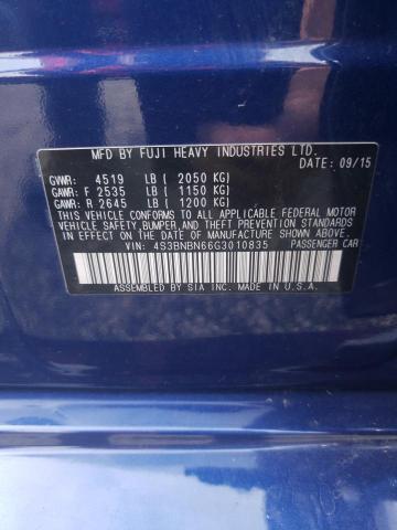 Photo 10 from auction – 2016 SUBARU LEGACY 2.5 with VIN 4S3BNBN66G3010835