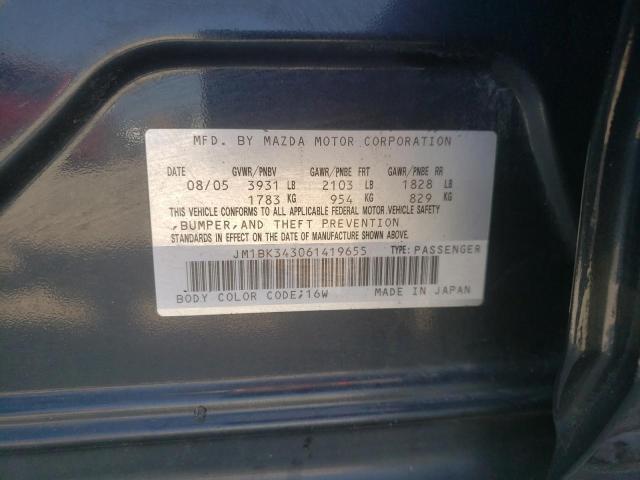 Photo 10 from auction – 2006 MAZDA 3 HATCHBAC with VIN JM1BK343061419655