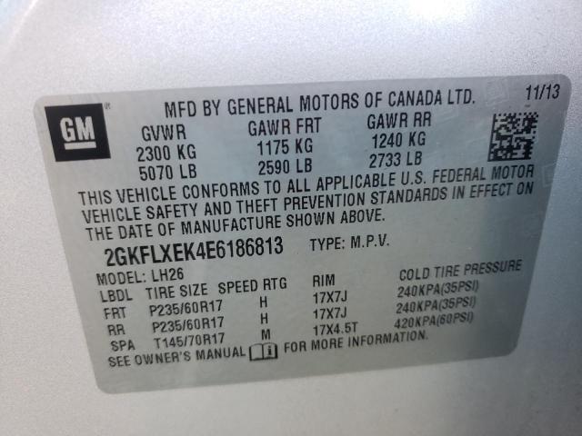 Photo 10 from auction – 2014 GMC TERRAIN SL with VIN 2GKFLXEK4E6186813