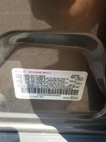 Photo 10 from auction – 2011 MITSUBISHI OUTLANDER with VIN JA4AS3AX2BU024804