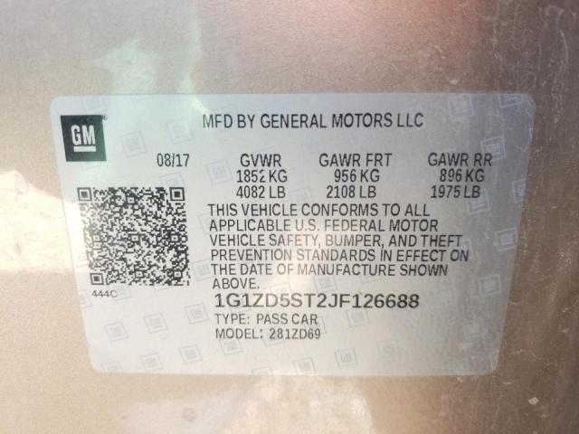 Photo 10 from auction – 2018 CHEVROLET MALIBU LT with VIN 1G1ZD5ST2JF126688
