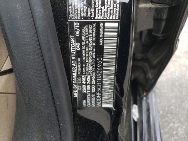 Photo 10 from auction – 2011 MERCEDES-BENZ E 350 with VIN WDDHF5GB1BA269651