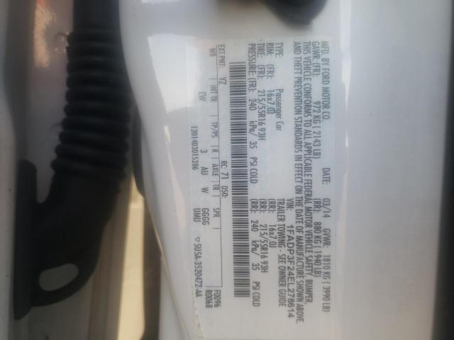 Photo 10 from auction – 2014 FORD FOCUS SE with VIN 1FADP3F24EL278614