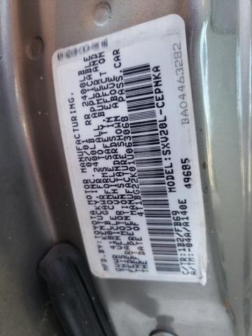 Photo 10 from auction – 2001 TOYOTA CAMRY CE with VIN 4T1BG22K01U063068