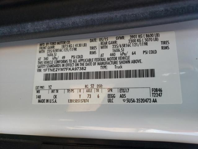 Photo 10 from auction – 2015 FORD TRANSIT T- with VIN 1FTNE2YM7FKA97382
