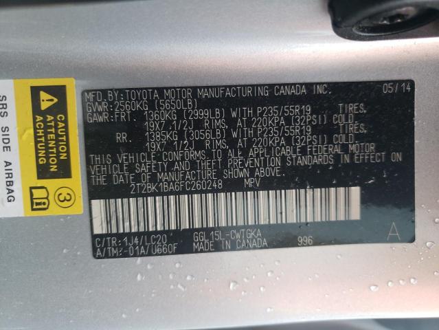 Photo 10 from auction – 2015 LEXUS RX 350 BAS with VIN 2T2BK1BA6FC260248