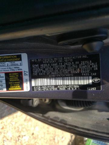 Photo 10 from auction – 2014 TOYOTA CAMRY L with VIN 4T1BF1FK7EU748312