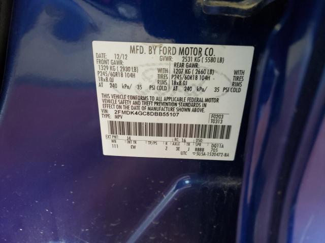 Photo 10 from auction – 2013 FORD EDGE SE with VIN 2FMDK4GC8DBB55107