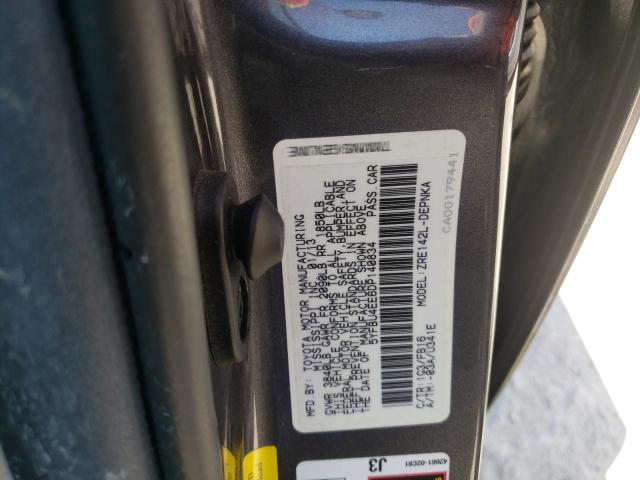 Photo 10 from auction – 2013 TOYOTA COROLLA BA with VIN 5YFBU4EE6DP140834