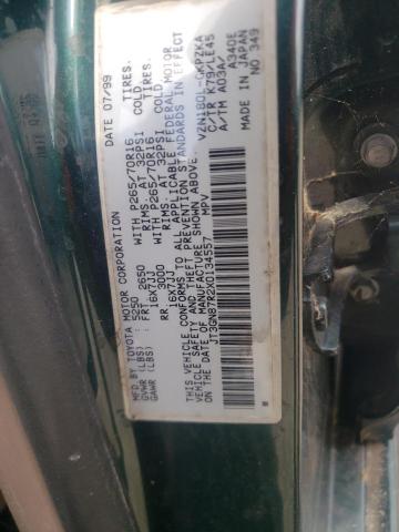 Photo 10 from auction – 1999 TOYOTA 4RUNNER LI with VIN JT3GN87R2X0134557