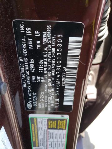 Photo 10 from auction – 2013 KIA OPTIMA LX with VIN 5XXGM4A78DG135303