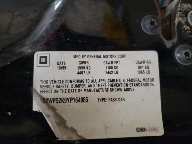 Photo 10 from auction – 2000 PONTIAC GRAND PRIX with VIN 1G2WP52K9YF164085