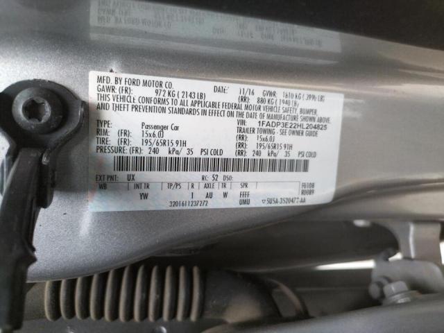 Photo 10 from auction – 2017 FORD FOCUS S with VIN 1FADP3E22HL204825