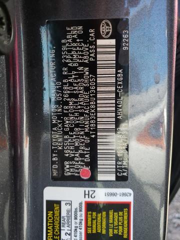 Photo 10 from auction – 2011 TOYOTA CAMRY HYBR with VIN 4T1BB3EK8BU136057