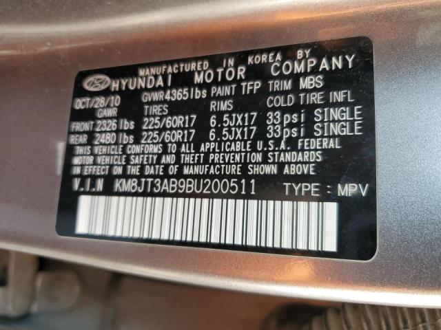 Photo 10 from auction – 2011 HYUNDAI TUCSON GL with VIN KM8JT3AB9BU200511