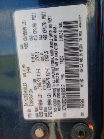 Photo 10 from auction – 2004 DODGE RAM 2500 S with VIN 3D7KU26C34G232917