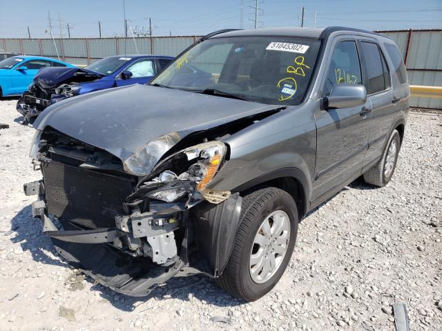 Photo 2 from auction – 2006 HONDA CR-V EX with VIN JHLRD78896C054941