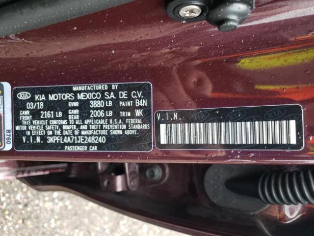 Photo 10 from auction – 2018 KIA FORTE LX with VIN 3KPFL4A71JE248240