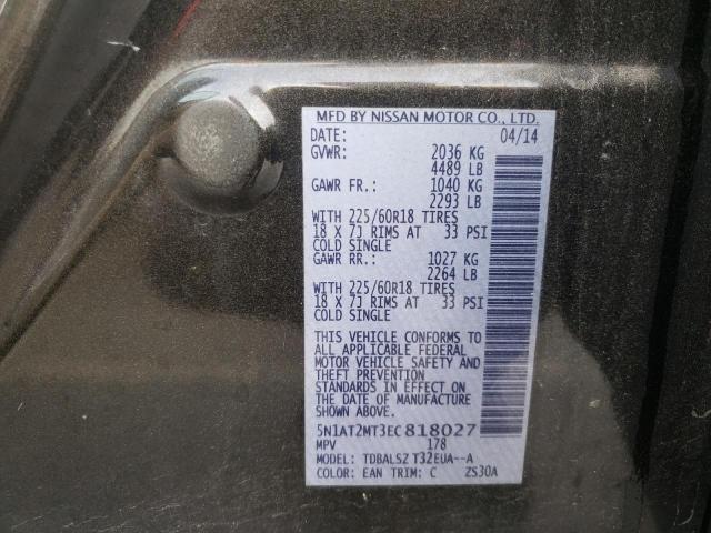 Photo 10 from auction – 2014 NISSAN ROGUE S with VIN 5N1AT2MT3EC818027