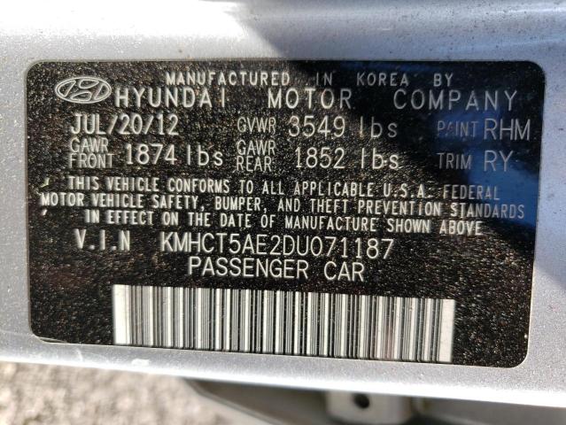 Photo 10 from auction – 2013 HYUNDAI ACCENT GLS with VIN KMHCT5AE2DU071187