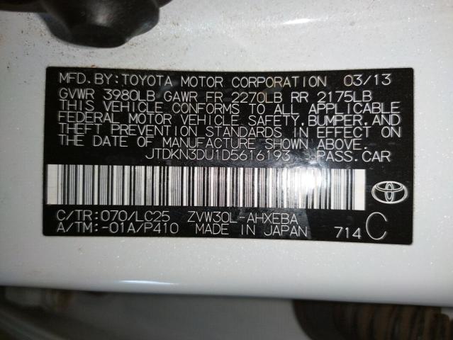 Photo 10 from auction – 2013 TOYOTA PRIUS with VIN JTDKN3DU1D5616193