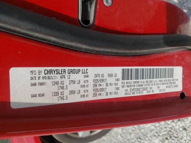 Photo 10 from auction – 2012 DODGE JOURNEY SX with VIN 3C4PDCBG8CT336307
