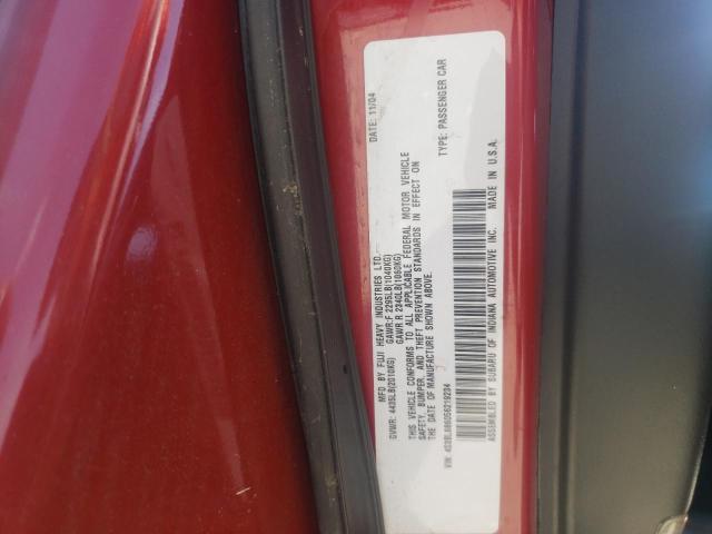Photo 10 from auction – 2005 SUBARU LEGACY GT with VIN 4S3BL686056219234