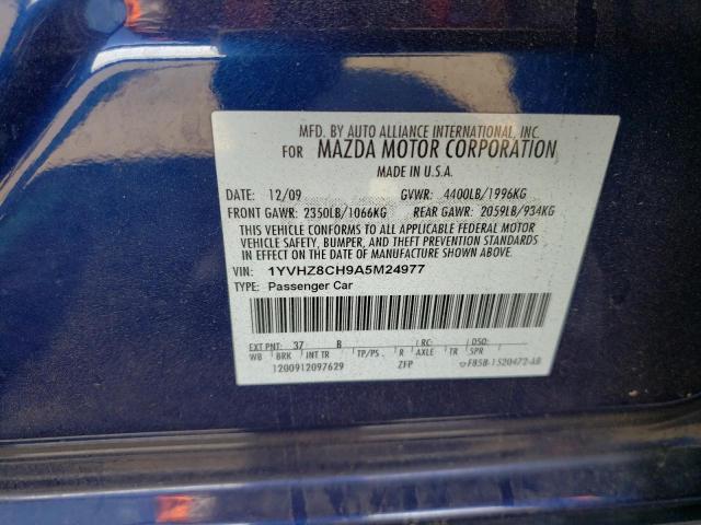 Photo 10 from auction – 2010 MAZDA 6 I with VIN 1YVHZ8CH9A5M24977