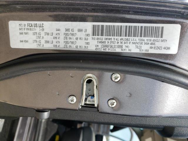 Photo 10 from auction – 2020 RAM 1500 CLASS with VIN 1C6RR6FG0LS116996