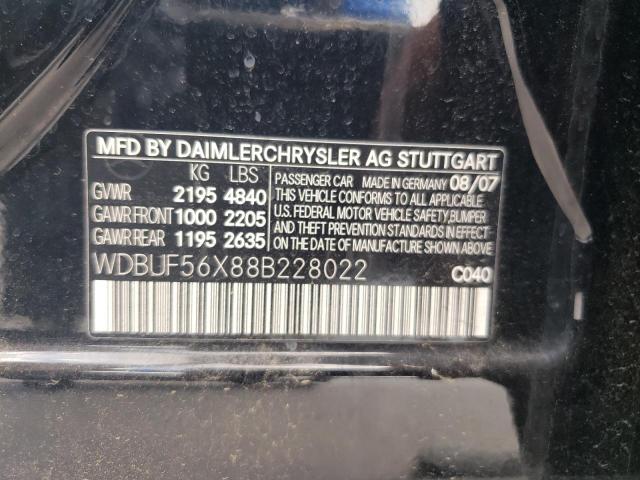Photo 10 from auction – 2008 MERCEDES-BENZ E 350 with VIN WDBUF56X88B228022