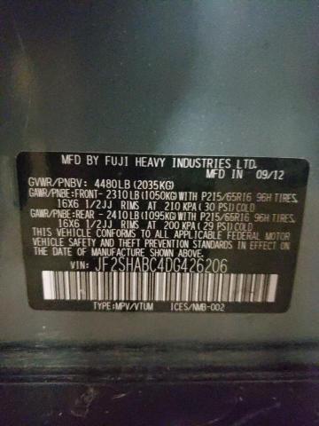 Photo 10 from auction – 2013 SUBARU FORESTER 2 with VIN JF2SHABC4DG426206