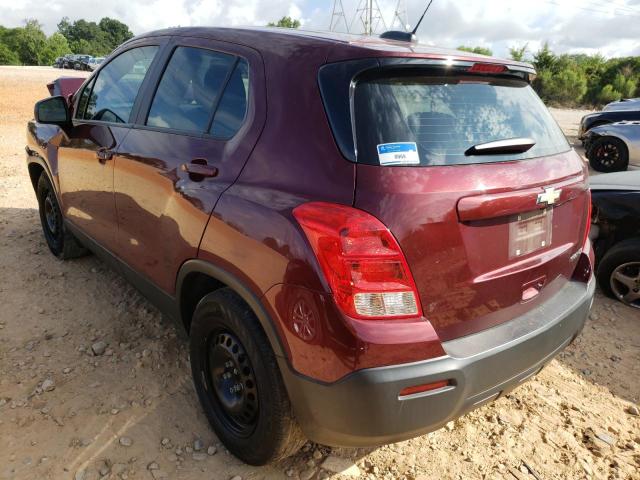 Photo 3 from auction – 2016 CHEVROLET TRAX LS with VIN 3GNCJKSB9GL278890