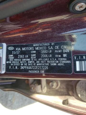 Photo 10 from auction – 2018 KIA FORTE LX with VIN 3KPFK4A72JE217226