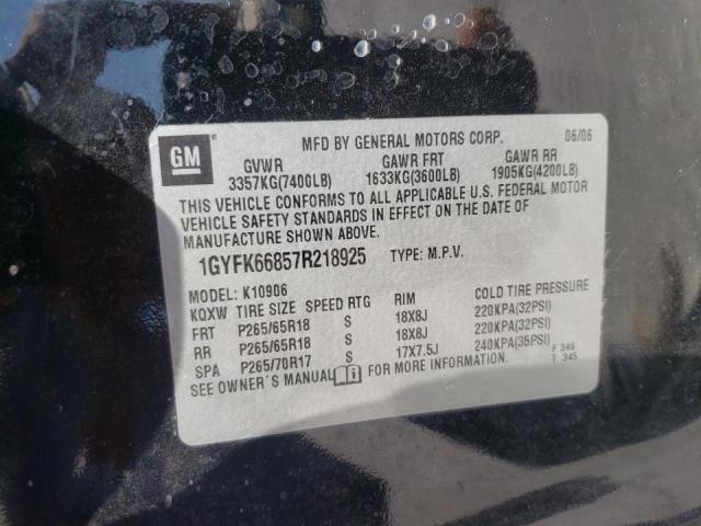 Photo 10 from auction – 2007 CADILLAC ESCALADE E with VIN 1GYFK66857R218925