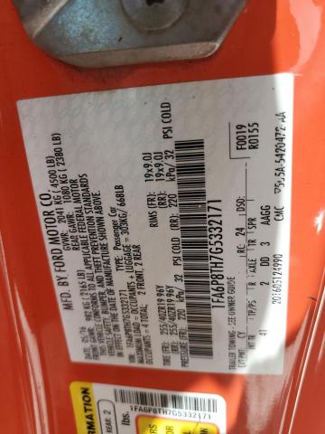 Photo 10 from auction – 2016 FORD MUSTANG with VIN 1FA6P8TH7G5332171