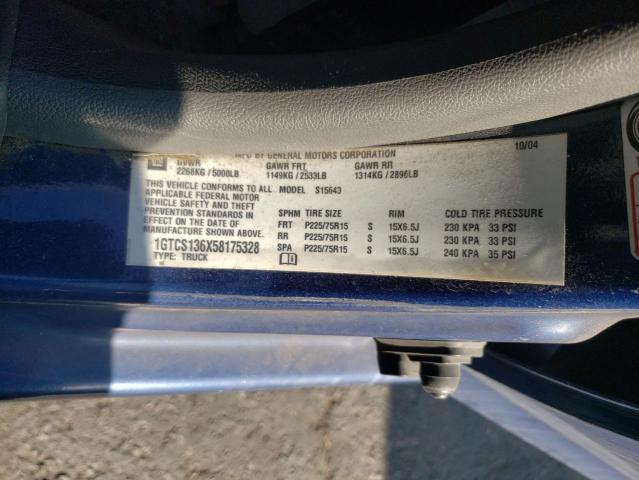 Photo 10 from auction – 2005 GMC CANYON with VIN 1GTCS136X58175328