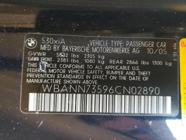 Photo 10 from auction – 2006 BMW 530 XIT with VIN WBANN73596CN02890